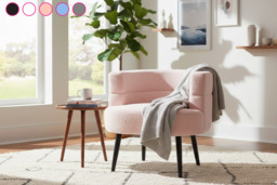 Teddy Fleece Sherpa Bouclé Accent Chair - 5 Colours - thumbnail 2