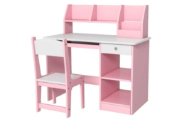 Children's Ergonomic Study Desk & Chair Set - MDF, Rounded Edges, Adjustable, Ages 5-8, Compact Kids Seating - thumbnail 5