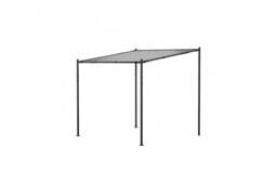 PRICE DROP! 8FT x 8FT Slanted Pergola with Retractable Canopy & Steel Frame - thumbnail 2