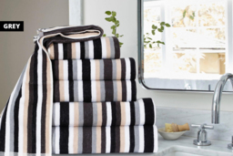 PRICE DROP! 6-Piece Royal Victorian Striped Towel Bale - 6 Colours! - thumbnail 3