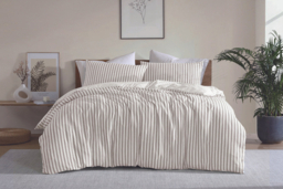 Cationic Stripe Duvet Cover Set - 2 Colours - thumbnail 8