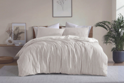 Cationic Stripe Duvet Cover Set - 2 Colours - thumbnail 4