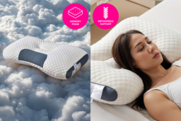 Orthopaedic Memory Foam Cervical Pillow - Ergonomic, Breathable Knitted Cotton, 74x48cm - thumbnail 3