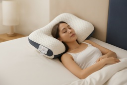Orthopaedic Memory Foam Cervical Pillow - Ergonomic, Breathable Knitted Cotton, 74x48cm - thumbnail 2