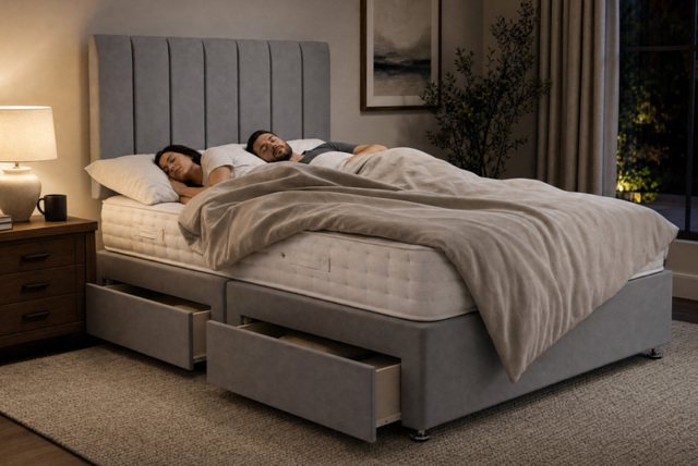PRICE DROP! Elisa Divan Bed - Stylish Comfort in Multiple Sizes and Colours - image 1