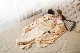 Novelty Food Flannel Round Blanket in 2 Sizes and 13 Designs - thumbnail 2