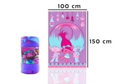 Trolls- Fleece Glow Blanket for Kids - Purple - thumbnail 4