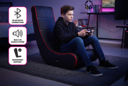 Bluetooth Rocker Gaming Chair with Built-In Dual Speakers - thumbnail 2