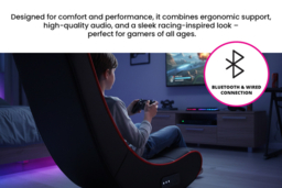 Bluetooth Rocker Gaming Chair with Built-In Dual Speakers - thumbnail 8
