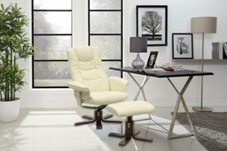 PRICE DROP! Upholstered Swivel Recliner Chair with Ottoman for Relaxed Comfort - thumbnail 8
