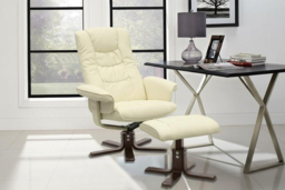 PRICE DROP! Upholstered Swivel Recliner Chair with Ottoman for Relaxed Comfort - thumbnail 6