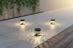 Solar-Powered Waterproof Outdoor Wall Lamp - 2-Piece Set - Owl, Eagle, or Buddha Design - thumbnail 2
