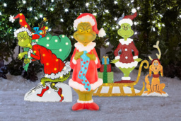 LED Grinch Christmas Garden Lights - 9 Designs - thumbnail 3