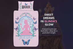 Wicked Glinda & Elphaba Reversible Duvet Cover with Cozy Throw Blanket - thumbnail 3