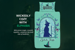 Wicked Glinda & Elphaba Reversible Duvet Cover with Cozy Throw Blanket - thumbnail 8