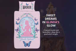 Wicked Glinda & Elphaba Reversible Duvet Cover with Cozy Throw Blanket - thumbnail 7