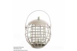 Squirrel-Proof Suet Bird Feeder - Durable Steel, Wildlife-Friendly, Sage Green - thumbnail 3
