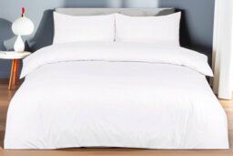 Luxury 100% Egyptian Cotton Duvet Set - Soft, Breathable, Deep-Fitted Sheet, T250 Thread Count - Single, Double, King & Super King - thumbnail 4