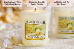 Yankee Candle Wedding Day Scented Votive Candle Set - 50-Pack Home Decor, Floral & Musk, 4.6cm x 4.8cm - thumbnail 4