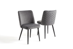 Misa Velvet Dining Chairs and Dining Table Set - thumbnail 8