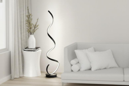 LED Spiral Floor Lamp With Soft White Illumination - thumbnail 7