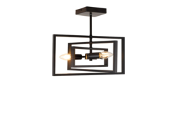 3 or 4-Light Industrial Semi-Flush Mount Ceiling Light - thumbnail 3
