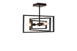 3 or 4-Light Industrial Semi-Flush Mount Ceiling Light - thumbnail 7