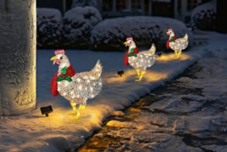 Twelve Days of Christmas 3 French Hens LED Outdoor Christmas Lights - thumbnail 3