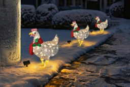 Twelve Days of Christmas 3 French Hens LED Outdoor Christmas Lights - thumbnail 7