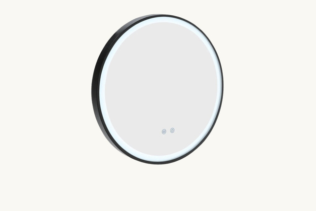 Round LED Wall Mirror with Dimmable Light - image 1
