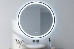 Round LED Wall Mirror with Dimmable Light - thumbnail 7