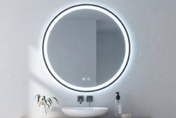 Round LED Wall Mirror with Dimmable Light - thumbnail 3