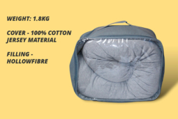 PRICE DROP! Absolute Ergonomic Full-Length Cotton Body Pillow - Machine Washable, Hypoallergenic Support - thumbnail 7