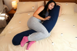 PRICE DROP! Absolute Ergonomic Full-Length Cotton Body Pillow - Machine Washable, Hypoallergenic Support - thumbnail 6