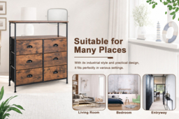 80x30cm 2-Tier Fabric Drawer Dresser - thumbnail 8
