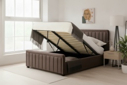Elegant Fabric Brighton Ottoman Bed Frame - Modern Storage & Sturdy Base