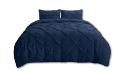 PRICE DROP! Luxury Pintuck Polycotton Duvet Set - Soft, Fade-Resistant, Machine Washable - 4 Sizes & 13 Colours