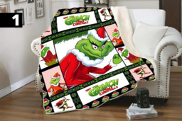 Christmas Flannel Throw Blanket - Ultra-Soft Polyester, Machine Washable, 2 Sizes, 10 Colours - thumbnail 3