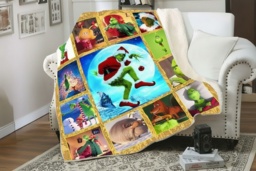 Christmas Flannel Throw Blanket - Ultra-Soft Polyester, Machine Washable, 2 Sizes, 10 Colours - thumbnail 2