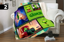 Christmas Flannel Throw Blanket - Ultra-Soft Polyester, Machine Washable, 2 Sizes, 10 Colours - thumbnail 4