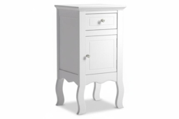 Classic Wooden Bedside Table with Storage Drawer & Cabinet - thumbnail 6