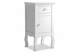Classic Wooden Bedside Table with Storage Drawer & Cabinet - thumbnail 2