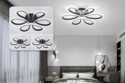 Dimmable Acrylic Petal LED Ceiling Light with Remote Control - thumbnail 8