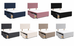 Flora Divan Bed - Six Sizes and Seven Colours - thumbnail 3