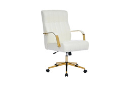 Luxurious PU Leather Office Chair with Adjustable Height and Tilt - thumbnail 1