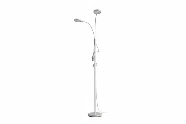 Minimalist 2-Head Sleek Floor Lamp with Adjustable Shades - image 1