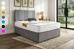 PRICE DROP! Alura Divan Bed with Mattress - Multiple Colours & Sizes - thumbnail 6