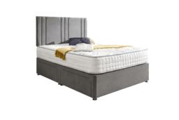 PRICE DROP! Alura Divan Bed with Mattress - Multiple Colours & Sizes - thumbnail 3