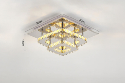 Double-Tier Crystal LED Ceiling Light - thumbnail 4