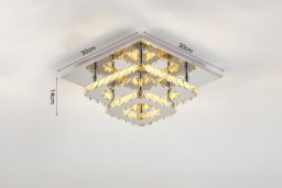 Double-Tier Crystal LED Ceiling Light - thumbnail 8